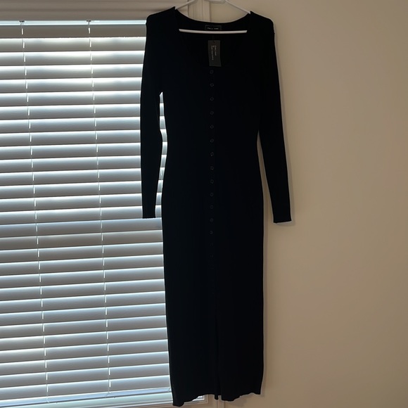 NWT Freda Marie long sleeve ribbed dress - Picture 7 of 7
